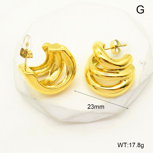 GEE001924bhia-066  Handmade Polished  Stainless Steel Earrings