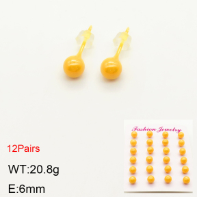 2E6000007bkab-244  Porcelain  Stainless Steel Earrings