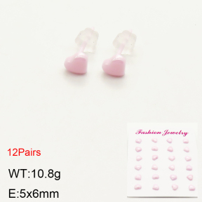 2E6000034bkab-244  Porcelain  Stainless Steel Earrings