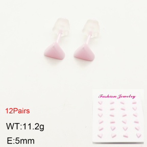 2E6000053bkab-244  Porcelain  Stainless Steel Earrings