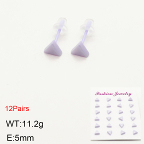 2E6000054bkab-244  Porcelain  Stainless Steel Earrings