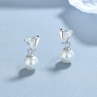 JE6900vhoo-Y06  925 Silver Earrings  WT:2.36g  18*8mm