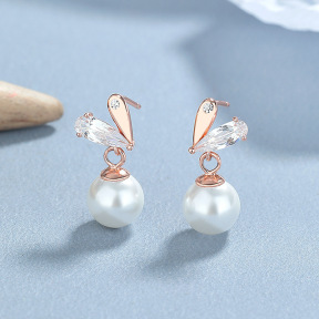 JE6901vhoo-Y06  925 Silver Earrings  WT:2.36g  18*8mm