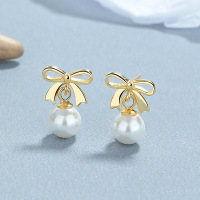 JE6905vhpm-Y06  925 Silver Earrings  WT:1.4g  13.6*9.6mm