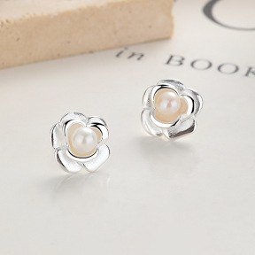 JE6910aiml-Y06  925 Silver Earrings  WT:2.3g  10.7mm