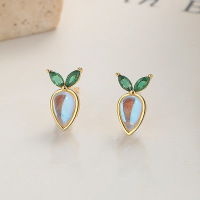 JE6913bhio-Y06  925 Silver Earrings  WT:0.75g  9*5.4mm