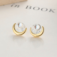 JE6919vhnm-Y06  925 Silver Earrings  WT:1.25g  8*8.5mm