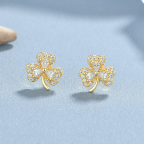 JE6927bihl-Y06  925 Silver Earrings  WT:1.7g  9.7mm