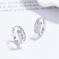 JE6928aimo-Y06  925 Silver Earrings  WT:2.16g  12.5*13.2mm