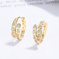 JE6929aimo-Y06  925 Silver Earrings  WT:2.16g  12.5*13.2mm