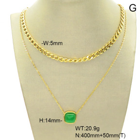 6N4004222bbov-749  Stainless Steel Necklace