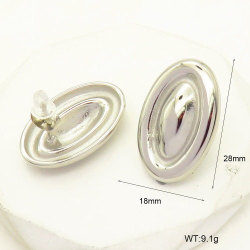 GEE001948vbpb-066  Handmade Polished  Stainless Steel Earrings