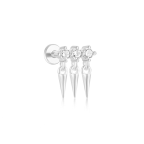 JE6772vhko-Y30  (1PC)  925 Silver Earrings  WT:0.82g  10*8mm