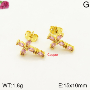 F2E401227vbpb-J111  Fashion Copper Earrings