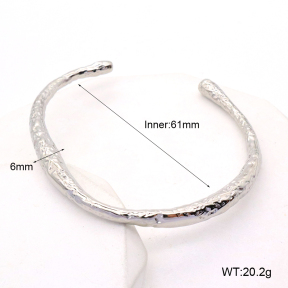 GEB000662ahjb-066  Handmade Polished  Stainless Steel Bangle