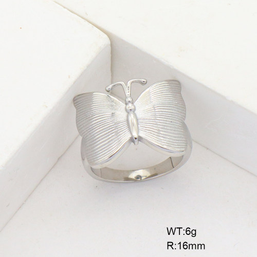 GER000903vbpb-066  6-8#  Handmade Polished  Stainless Steel Ring