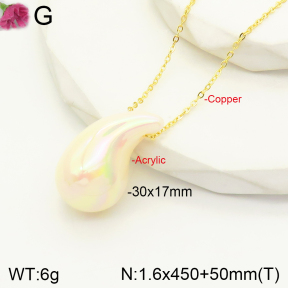 F2N300148aajl-J138  Acrylic  Fashion Necklace