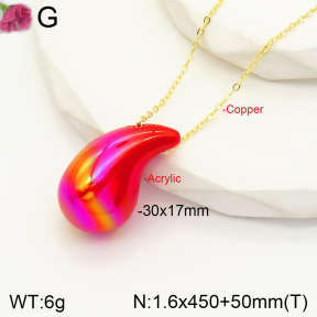 F2N300149aajl-J138  Acrylic  Fashion Necklace