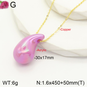 F2N300151aajl-J138  Acrylic  Fashion Necklace