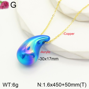 F2N300152aajl-J138  Acrylic  Fashion Necklace