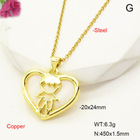 F6N300957baka-L017  Fashion Copper Necklace