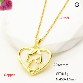 F6N300958baka-L017  Fashion Copper Necklace