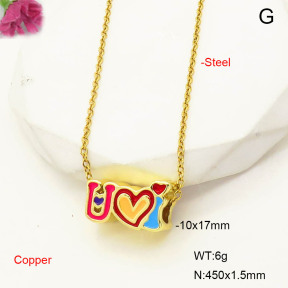 F6N300962aajl-L017  Fashion Copper Necklace