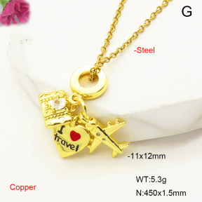 F6N300967baka-L017  Fashion Copper Necklace