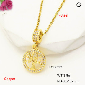 F6N407586baka-L017  Fashion Copper Necklace