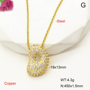 F6N407590baka-L017  Fashion Copper Necklace