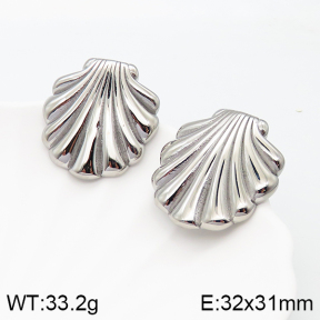 5E2003407bhva-066  Handmade Polished  Stainless Steel Earrings