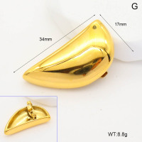 GEBR00017vbmb-066  Handmade Polished  Stainless Steel Brooch