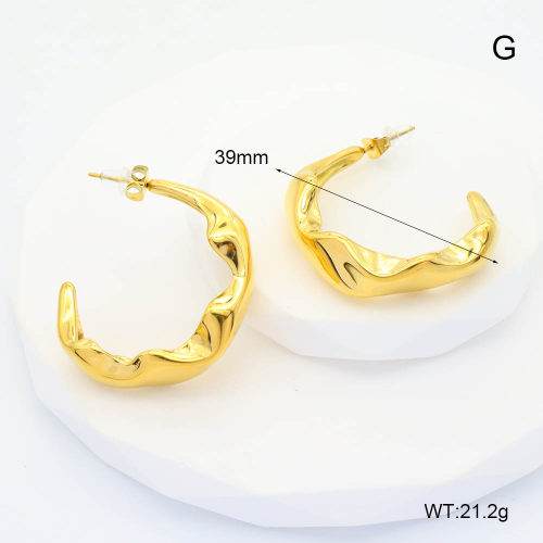 GEE002039ahjb-066  Handmade Polished  Stainless Steel Earrings