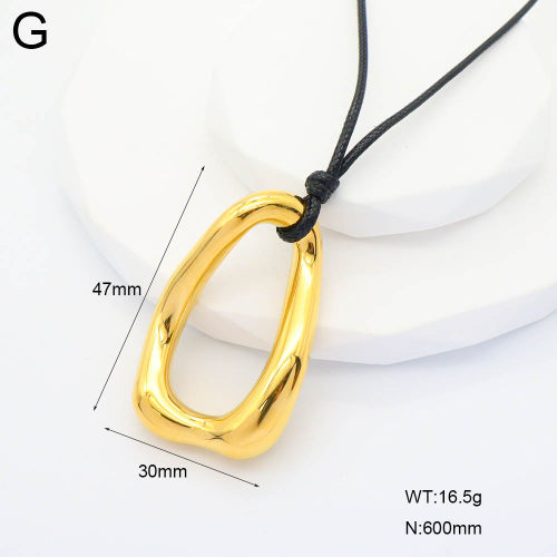 GEN001433bhva-066  Handmade Polished  Stainless Steel Necklace