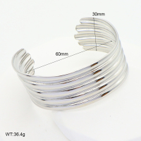 GEB000576bhia-066  Handmade Polished  Stainless Steel Bangle