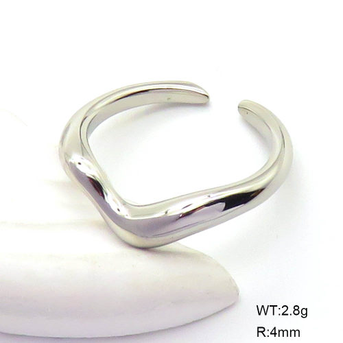 GER001038vbpb-066  Shell,Handmade Polished  Stainless Steel Ring