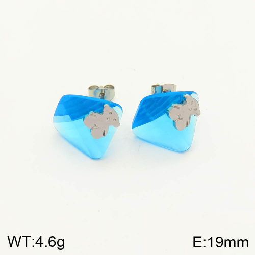 TE2000308vhha-317  SS Bear Earrings