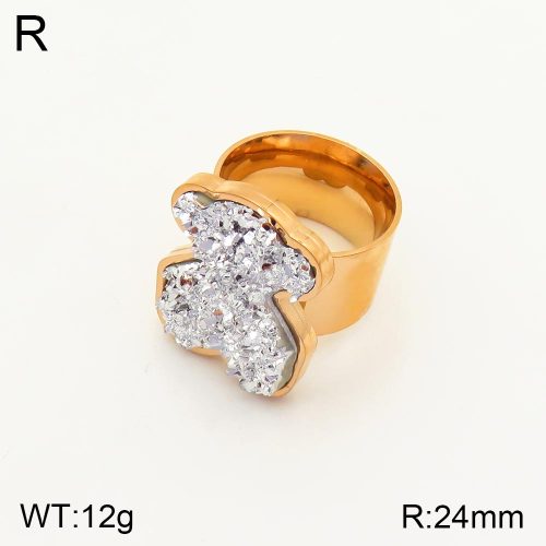 TR2000080bhia-317  6-9#  SS Bear Rings