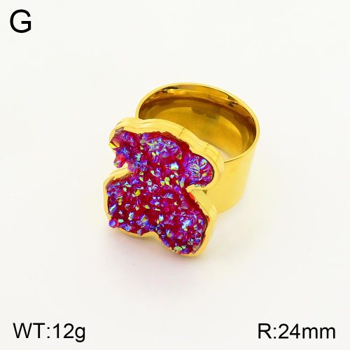 TR2000098bhia-317  6-9#  SS Bear Rings