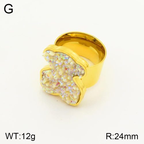 TR2000099bhia-317  6-9#  SS Bear Rings