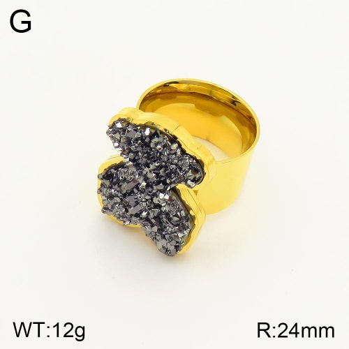 TR2000102bhia-317  6-9#  SS Bear Rings