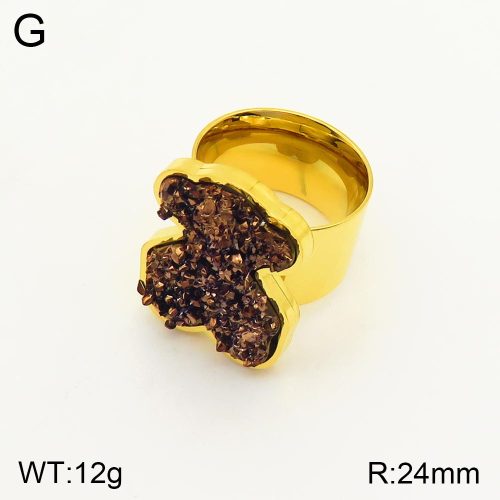 TR2000104bhia-317  6-9#  SS Bear Rings