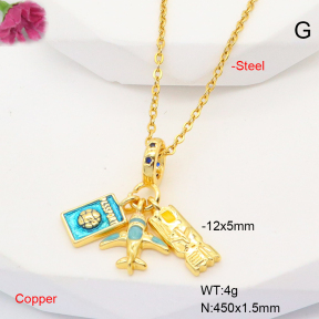 F6N407618baka-L017  Fashion Copper Necklace