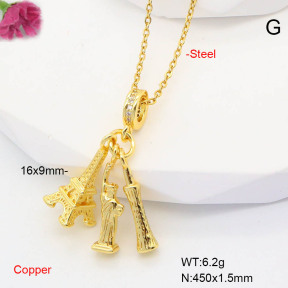 F6N407630baka-L017  Fashion Copper Necklace