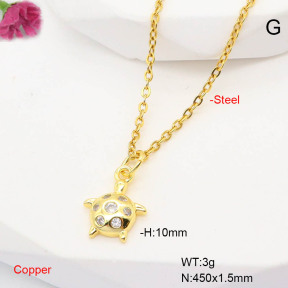 F6N407635aajl-L017  Fashion Copper Necklace