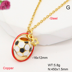 F6N301002baka-L017  Fashion Copper Necklace