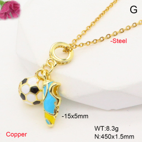 F6N301003baka-L017  Fashion Copper Necklace