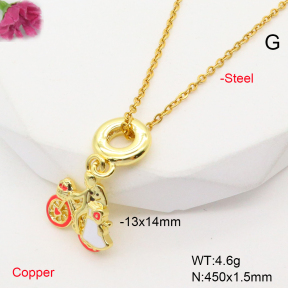 F6N301005baka-L017  Fashion Copper Necklace