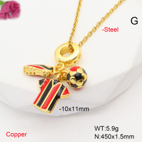 F6N301007baka-L017  Fashion Copper Necklace