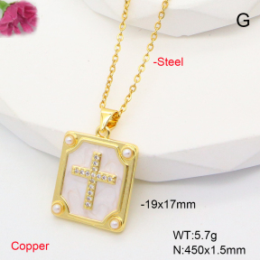 F6N407644baka-L017  Fashion Copper Necklace